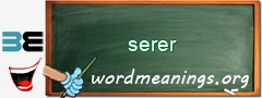 WordMeaning blackboard for serer